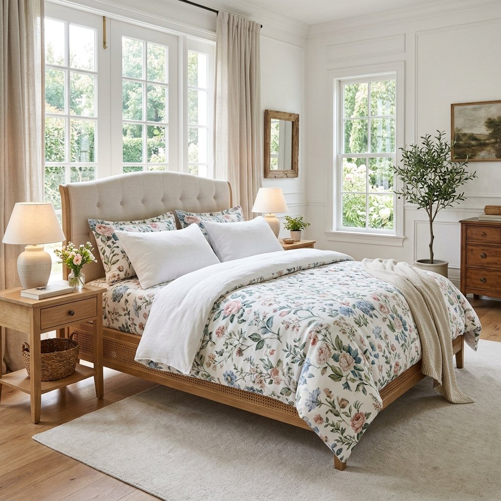 Sprei Set Motif Floral Elegance